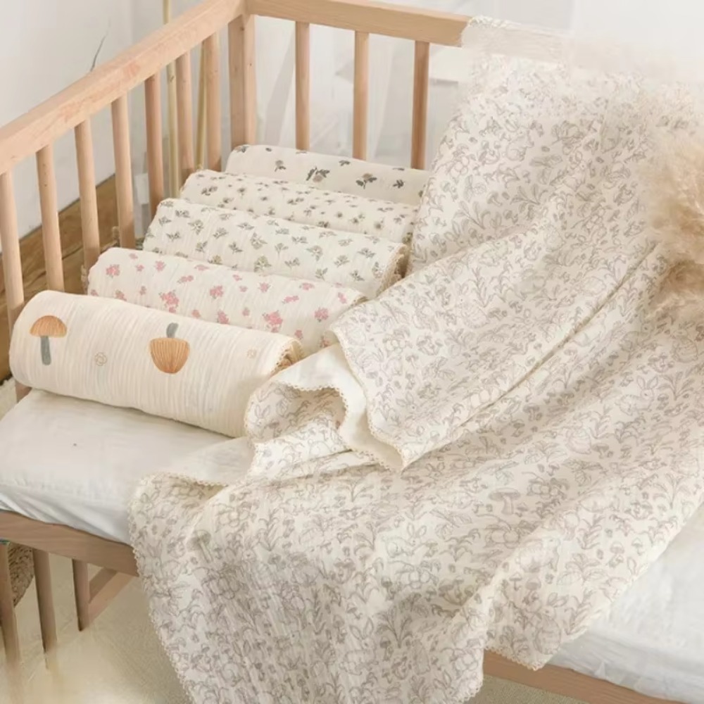 Muslin Swaddle Wrap - Мягкое муслиновое детское одеяло с цветочным