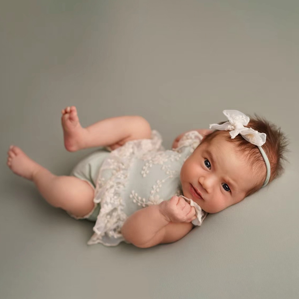 Baby Clothing Newborn - Игривый комбинезон для новорожденных девочек пастельно-зеленого