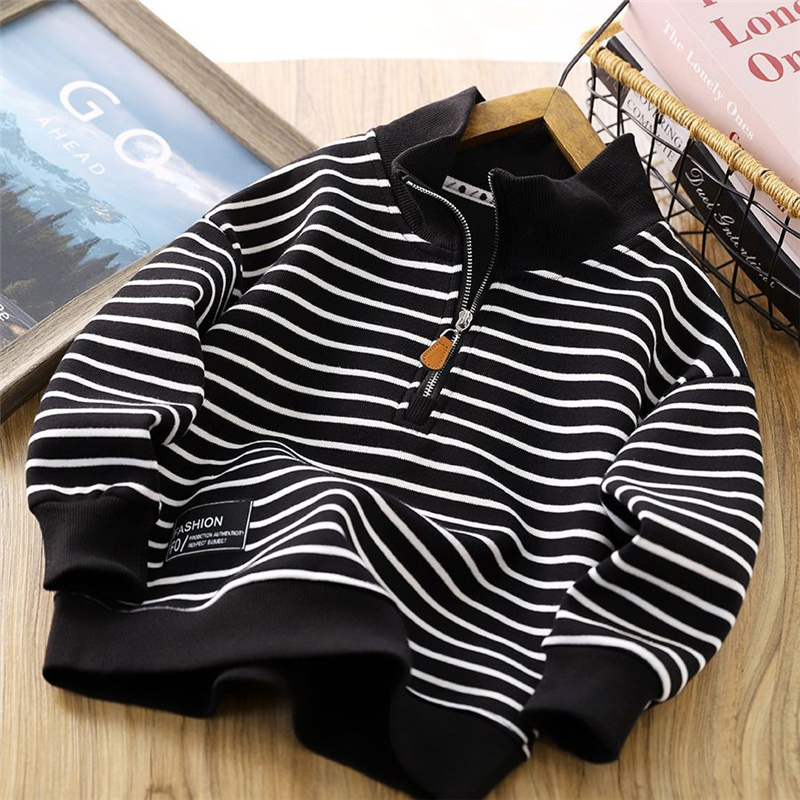 Толстовка в полоску для мальчи – обзор и цена Baby Clothing Zipper