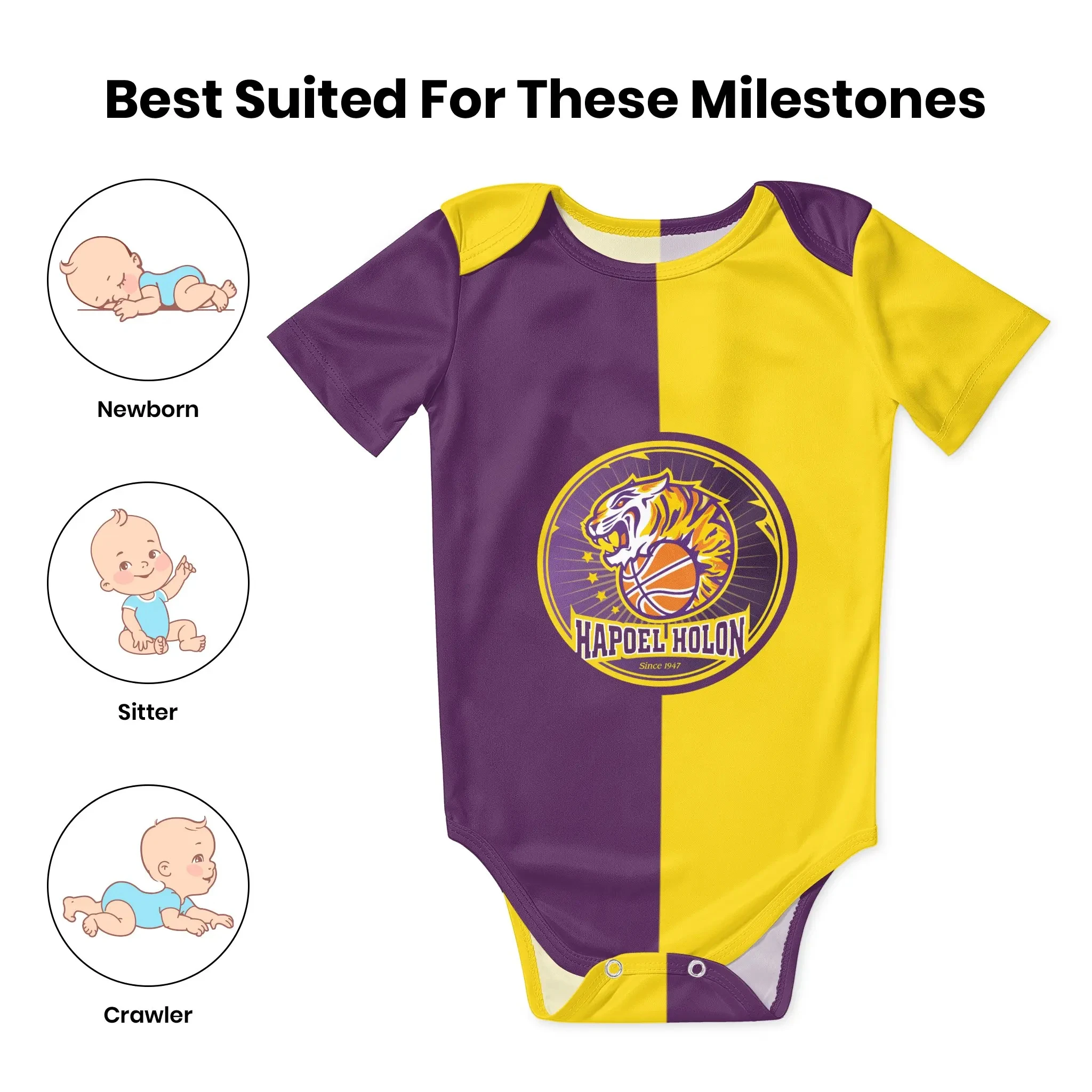 Hapoel Holon Баскетбольное дет – обзор и цена Romper Onesie Baby